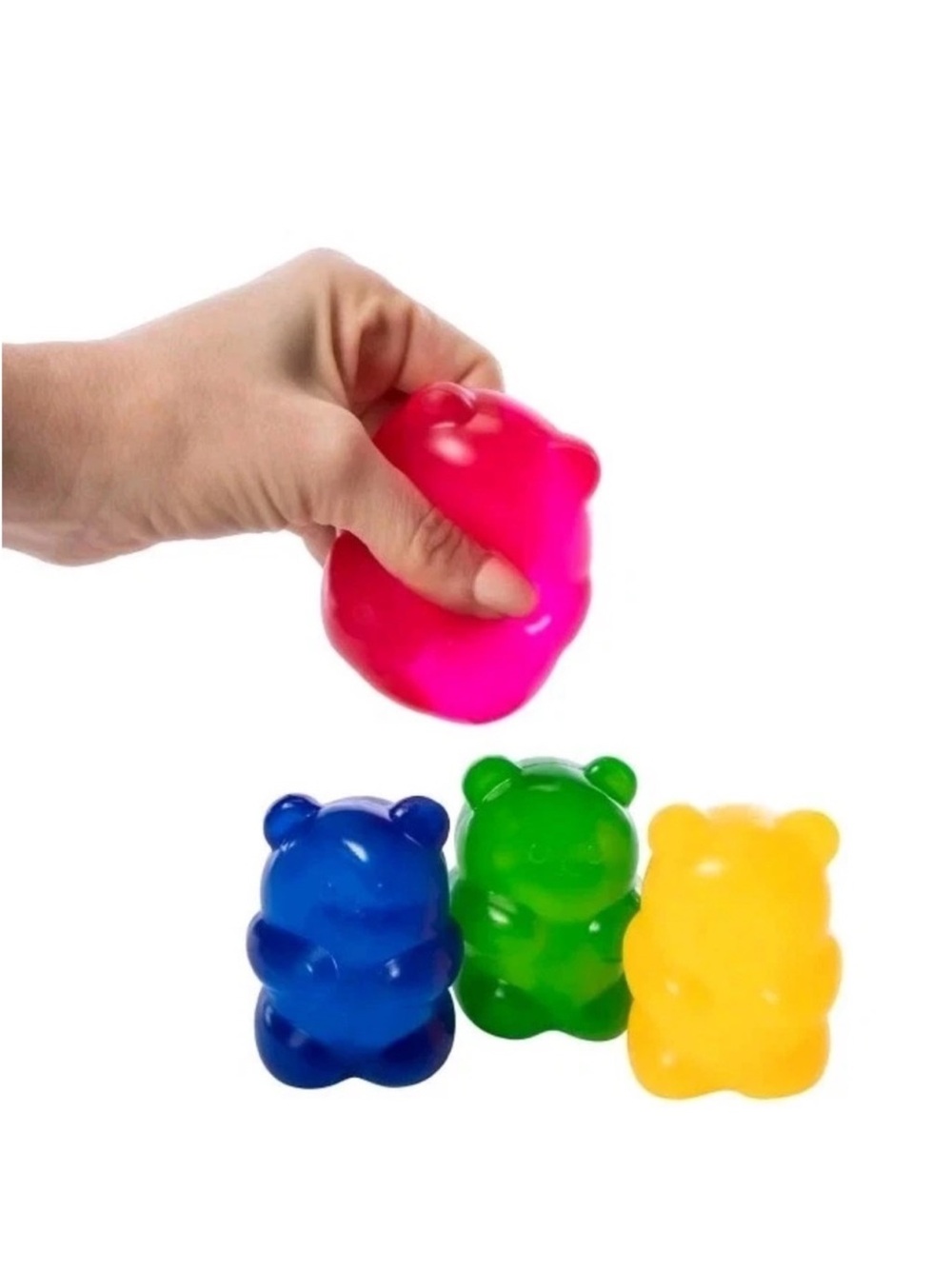 Gummy Bear Squishies Set of 4 Squishy Squeeze NEW
